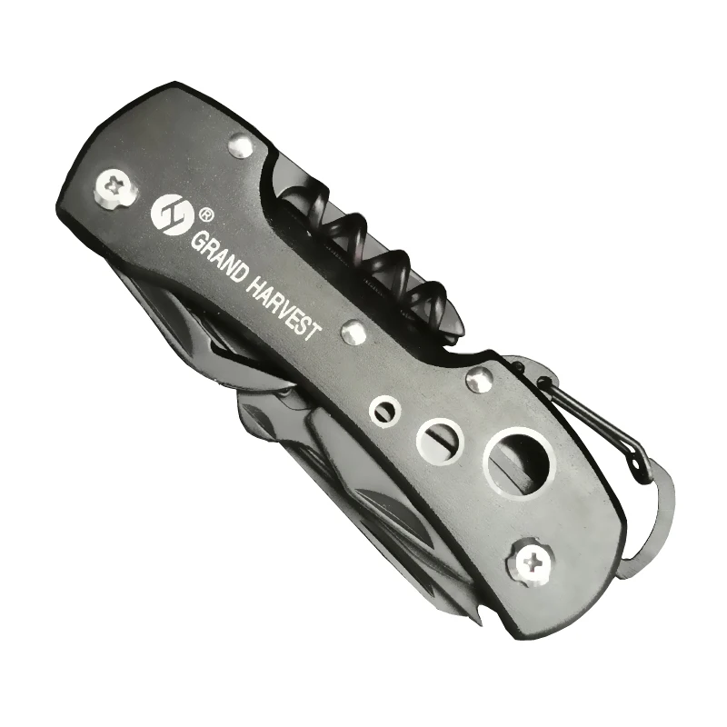 

Titanium Black Multifunction Swiss Knife Outdoor Camping Survival Army Folding Knife EDC Multi Purpose Tool