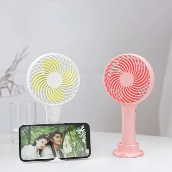

2020 Cooler Portable Fan Handheld USB USB Rechargeable Mini Folding Fan With Phone Holder For Office Outdoor Travel 1PCs