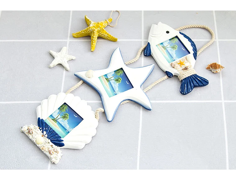 Mediterranean Photo Frame Triple hanging 14