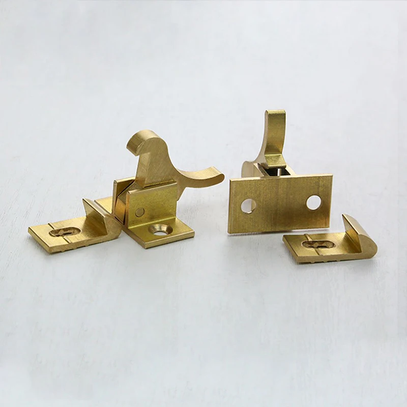 1pcs Bird type door lock buckle Antique copper Push-Pull window hasp security latch Door Window Silent Hooks Home Improvement