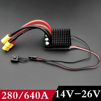 

14V~26V 24V 320A/640A Bidirectional Brush ESC 6S for Differential Crawler RC Boat No Brake