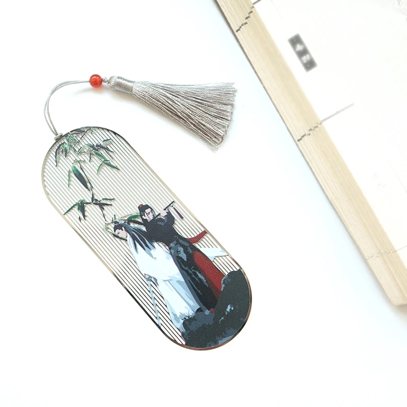 Grandmaster of Demonic Cultivation Wei Wuxian Lan Wangji Untamed бамбуковая закладка для косплея реквизит декор для мальчиков и девочек 1 шт