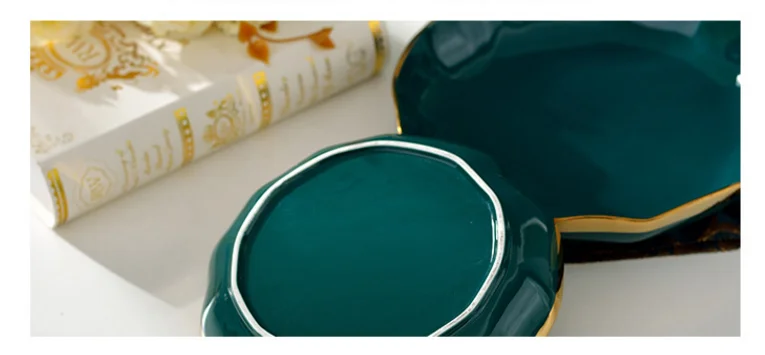 Прямая скандинавские керамические Столовые приборы креативный Павлин зеленый керамический тарелка Ретро Пномпень блюдо домашняя обеденная тарелка