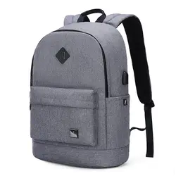 Мужские рюкзаки высокого качества, водонепроницаемые, подходят для ноутбука 15,6 дюймов, зарядка через usb, повседневный рюкзак для