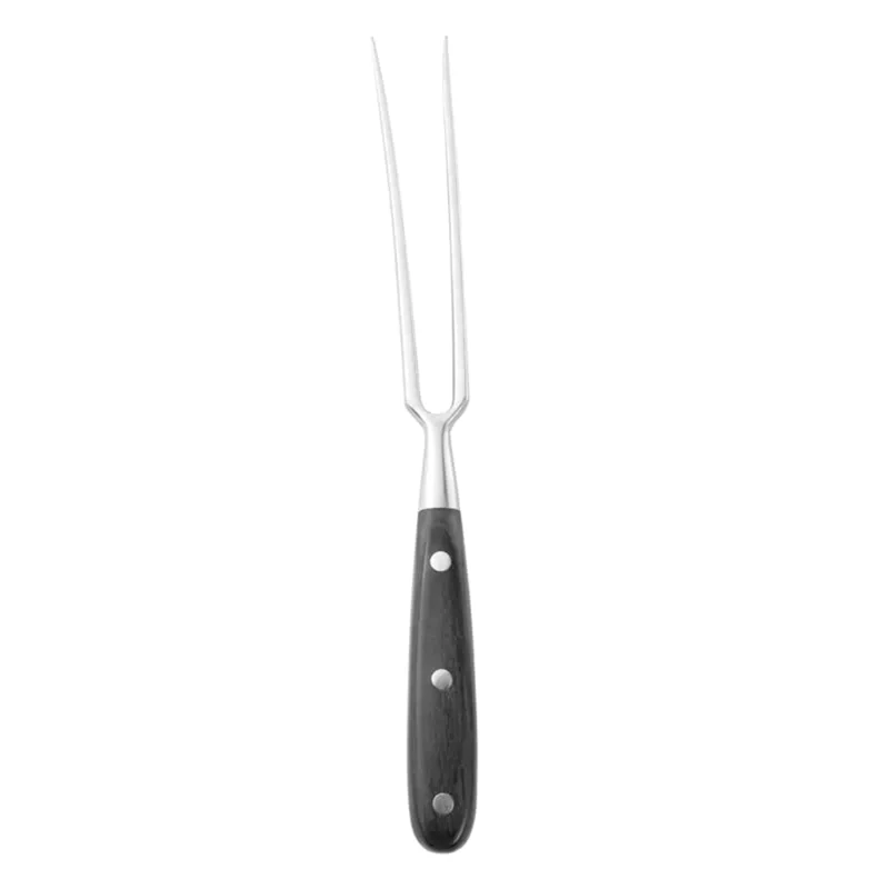 Portable Outdoor Barbecue Tool Wooden Handle Barbecue Fork Food Fork Meat