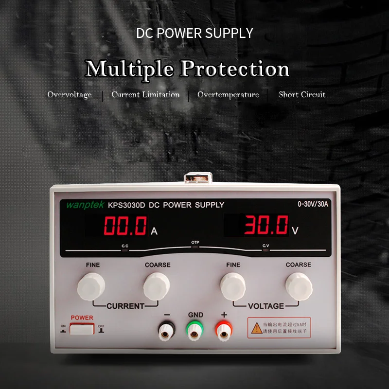 

New KPS3030D High precision High Power Adjustable LED Dual Display Switching DC power supply 220V EU 30V/30A
