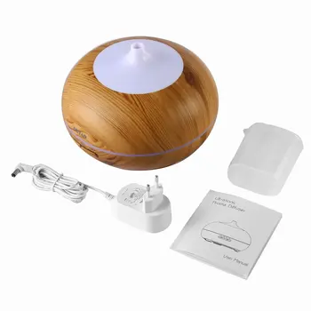 

OUTAD Colorful LED Wood Ultrasonic Aromatherapy Machine Ultrasonic Aroma Diffuser Humidifier Aroma Therapy Dome Cover 300ml