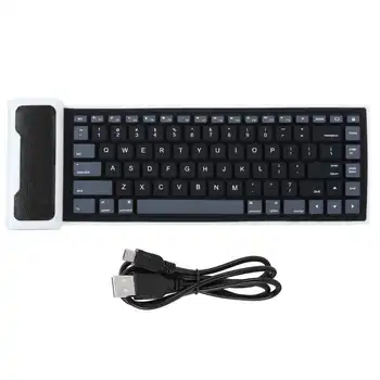 

mini keyboard Foldable Bluetooth Keyboard Waterproof Silicone Mute Chargeable Computer Accessory keyboard cover