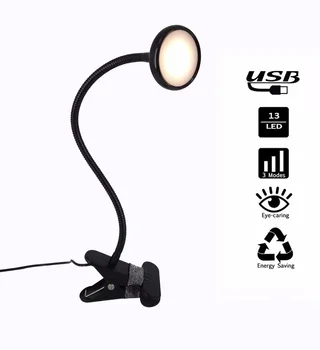 

Ganeed 3W Engery-Efficient Dimmable Table Light,12 LED Book Light,Flexible Sturdy Gooseneck Lamp for Reading