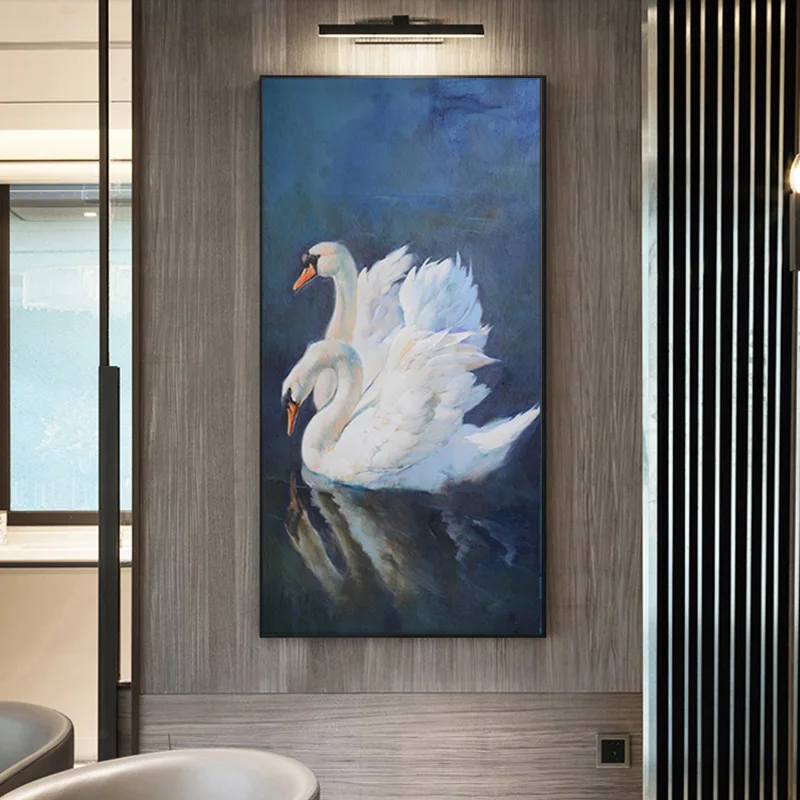 RELIABLI ART Swan Lovers Animal Pictures Canvas Painting Wall Art For Living Room Decoration Entrance Posters And Prints NOFRAME | Дом и сад