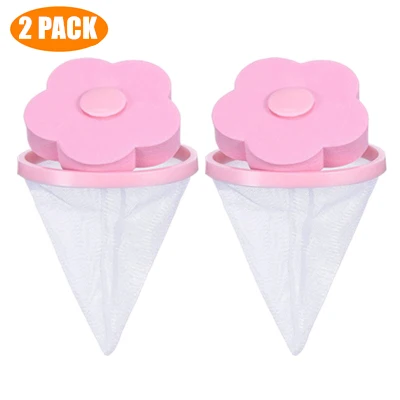 2Pcs pink 6/10 шт многоразовый ворс для шерсти домашних животных, ворс для уборки одежды, мячик для уборки, для домашнего белья, плавающий очиститель для стиральной машины - Цвет: 2Pcs pink
