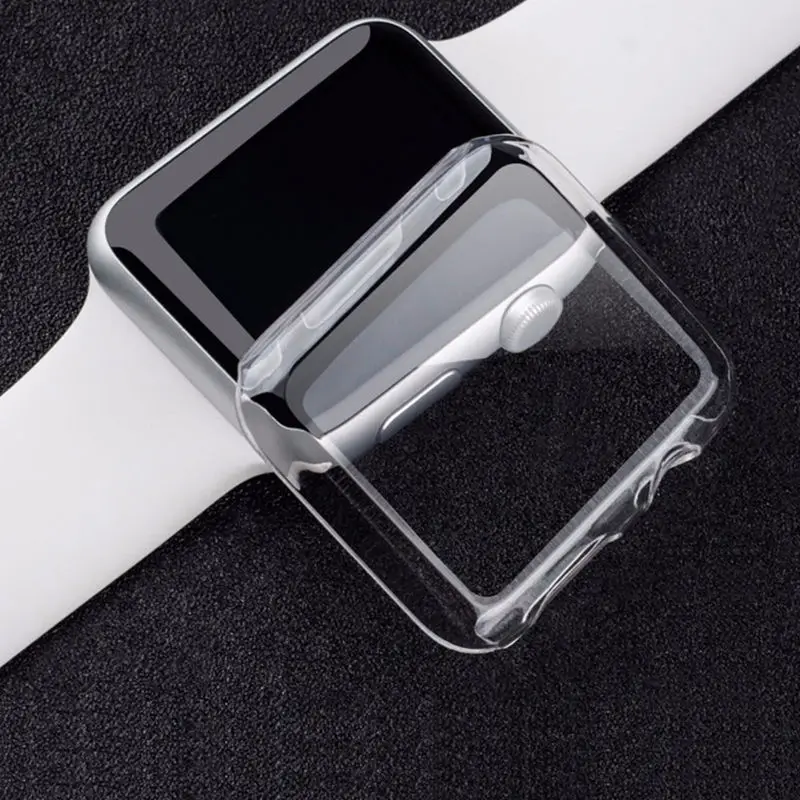 Чехол для apple watch band 4 44 мм 40 мм iwatch 4 3 2 корпус 42 мм 38 мм Защитная крышка экрана apple watch 4 3 2 1 Аксессуары - Цвет ремешка: Transparent