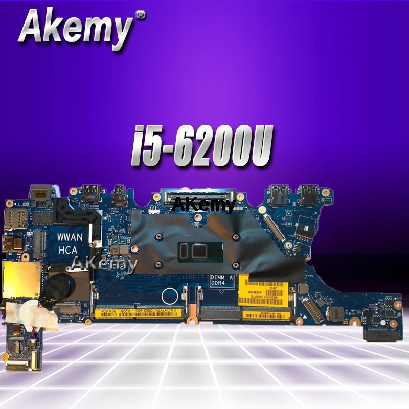 

Laptop Motherboard CN-00DTF3 For Dell Latitude E7270 Motherboard 00DTF3 0DTF3 i5-6200U 2.3 GHz AAZ50 LA-C451P Working