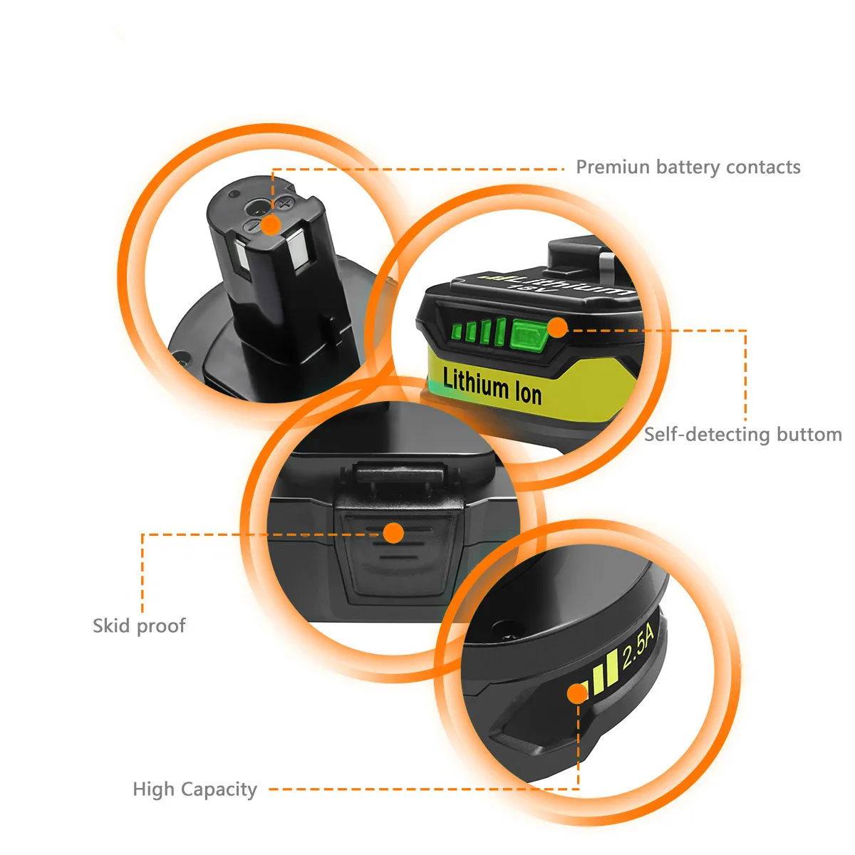 Bonadget 18V 3000 мА/ч P107 Батарея Замена для Ryobi P104 P105 P102 P103 аккумуляторная литий ионный
