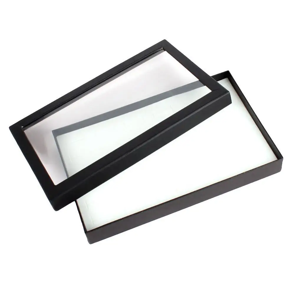 

80% Лидер продаж! Прозрачный Органайзер с 36 отделениями для демонстрации колец, серег, ювелирных изделий