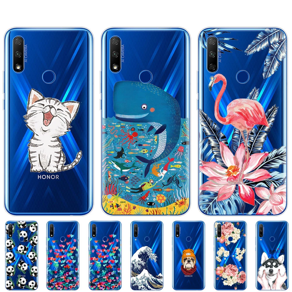 Чехол для Honor 9X Global Premium силиконовый мягкий чехол из ТПУ телефона Huawei 9X|Бамперы| |
