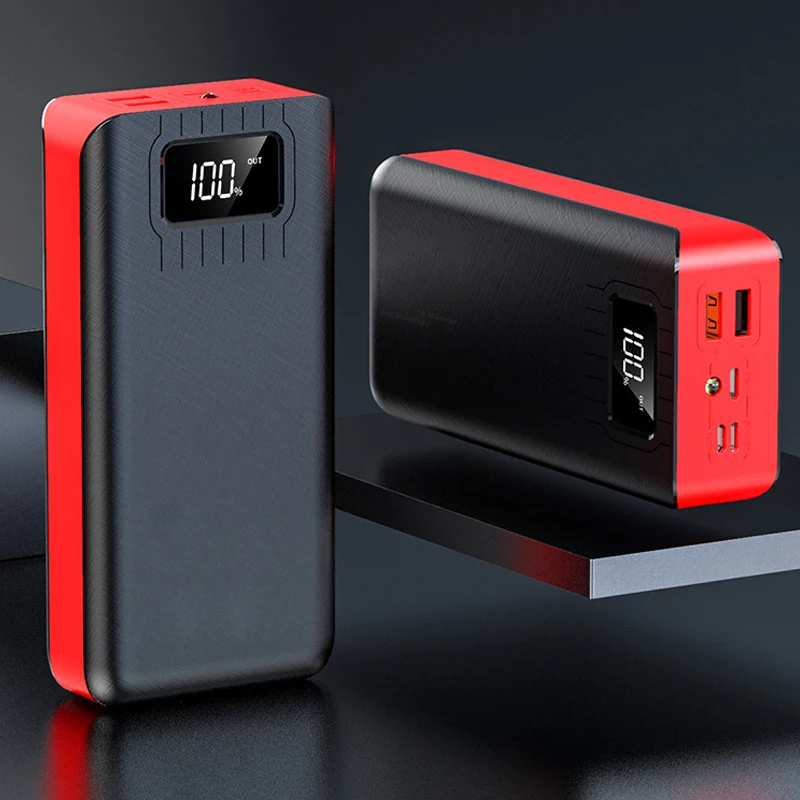 Быстрая зарядка Мощность банк 30000 мАч Type C Micro USB Мощность банк светодиодный Портативный внешний Батарея для Xiaomi huawei Iphone Мощность банка - Цвет: 30000mah