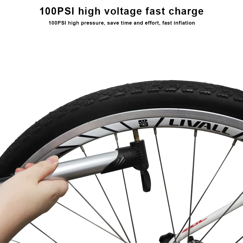 Compact High-Pressure Bicycle Pump