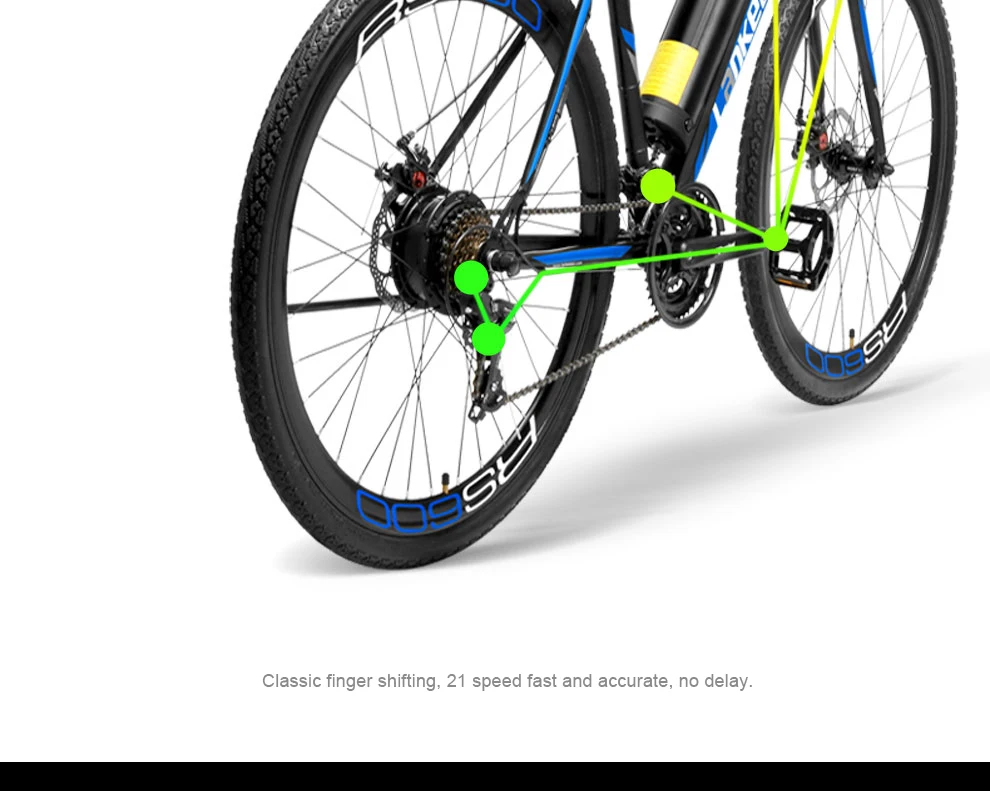 Cheap 700c electric road bicycle 300w 36V lithium battery Road race electric bike hybrid mode ebike ROAD BIKE leisure electric cycling 17