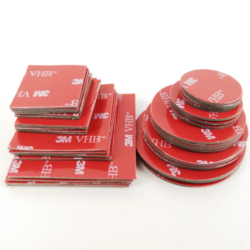 3M Super Strong VHB Double Sided Tape Waterproof No Trace Round Self Adhesive Acrylic Pad Two Sides Sticky For Home/Car