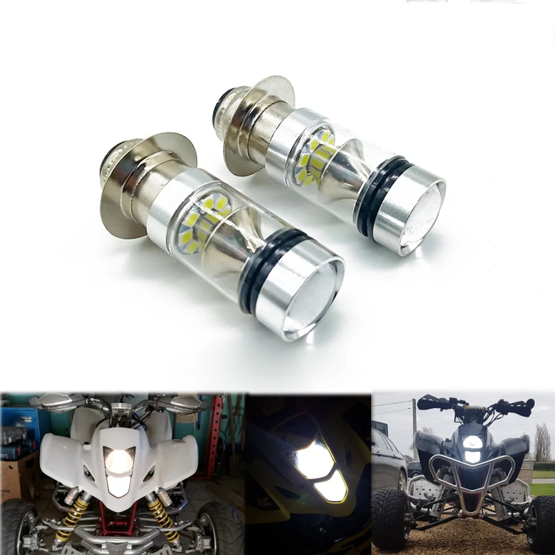 03-08 LTZ400 100W 6000K 1100LM H6 faro LED de luz blanca para ATV Suzuki LTZ 400 Z400 QUADSPORT 2003, 2004, 2005, 2006, 2007, 2008