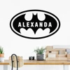 Personalized Baby Name Wall Sticker Custom Name Bat Boys Room Wall Decal Removable Vinyl Sticker Kids Room Mural B303 ► Photo 2/6