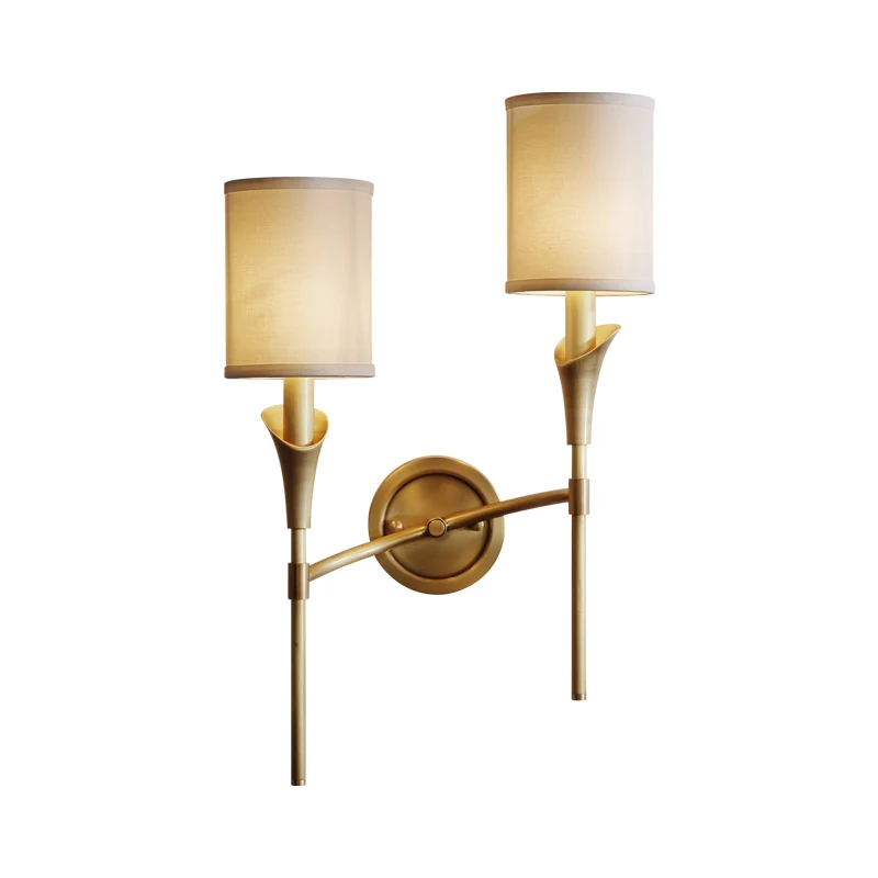 Настенный светильник для дома Deco Calla настенный в виде Лилии из античной латуни