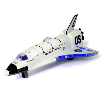 

Alloy Space Shuttle Die Cast Space Craft Space Plane SpaceShip Model 19.5cm Length with Light Music for Kids Toys