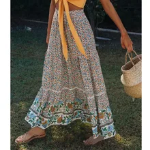 Летняя женская длинная Плиссированная юбка размера плюс плиссированная юбка эластичная повседневная юбка с высокой талией Faldas Largas Mujer#3s