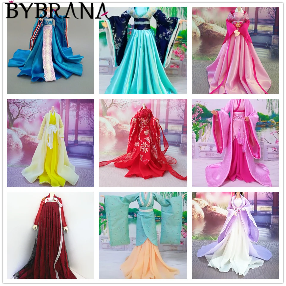 Bybrana ручной работы BJD 1/3 1/4 1/6 кукольная одежда костюм платье в китайском стиле |