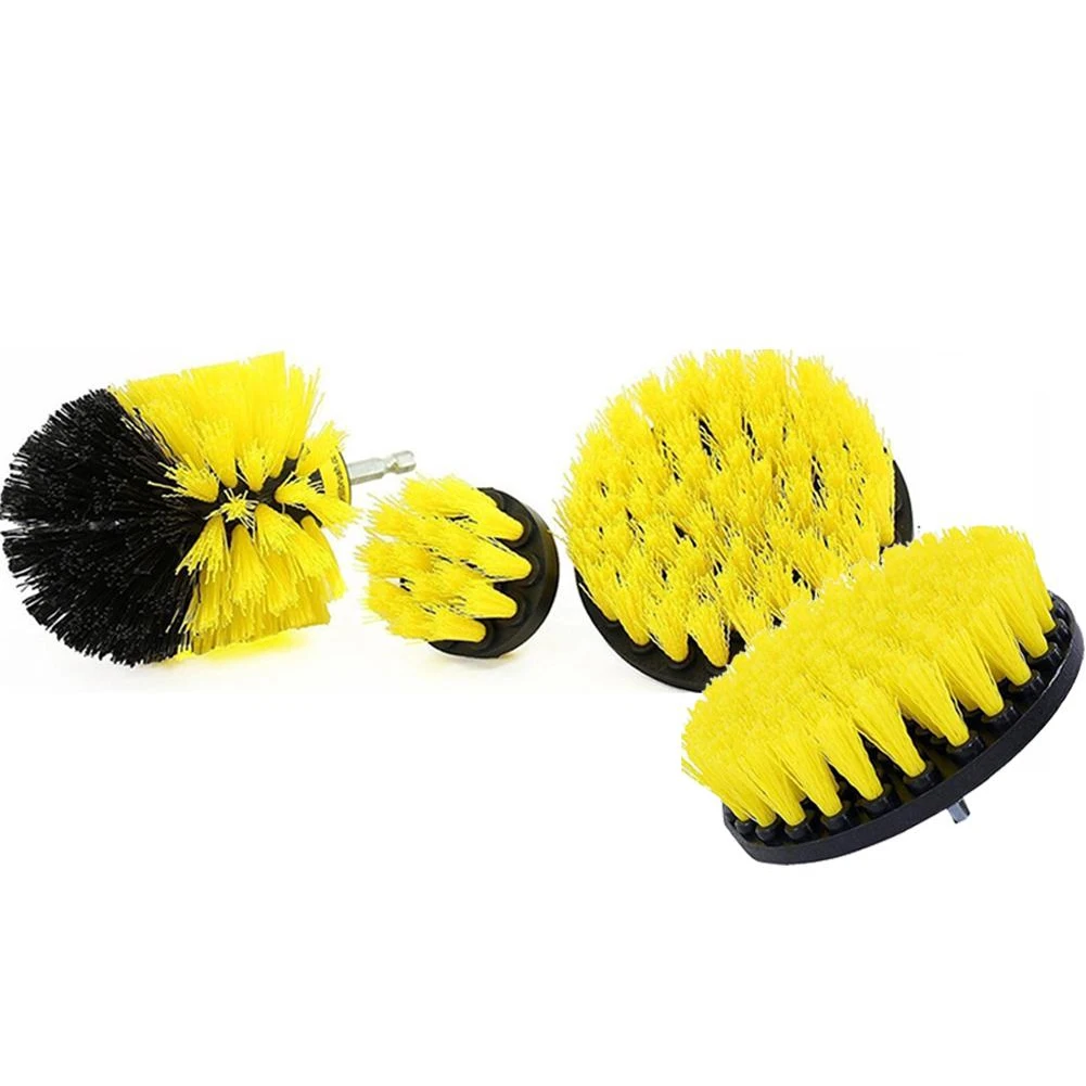 Yellow 4Pcs Чистящие щетки наборы стекло практичный электродрель инструменты ковер домашние шины настенная плитка губка для ванны мебель многофункциональная - Цвет: Yellow 4Pcs