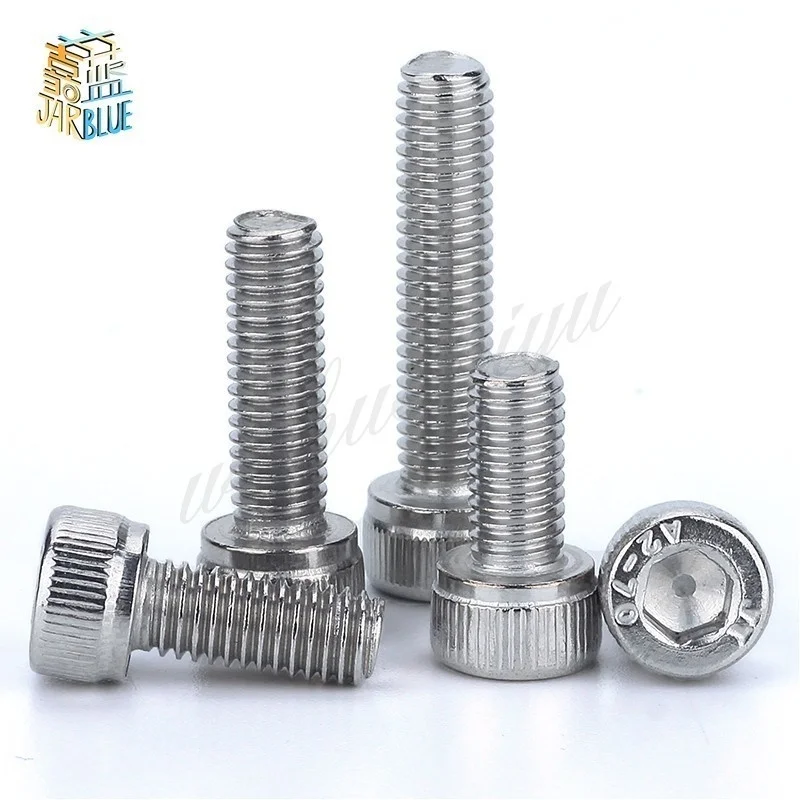 

10pcs M4 M5 M6 DIN912 304 Stainless Steel Hexagon Socket Head Cap Screws Inner Hex Socket Bicycle Bolt Metric Thread Allen