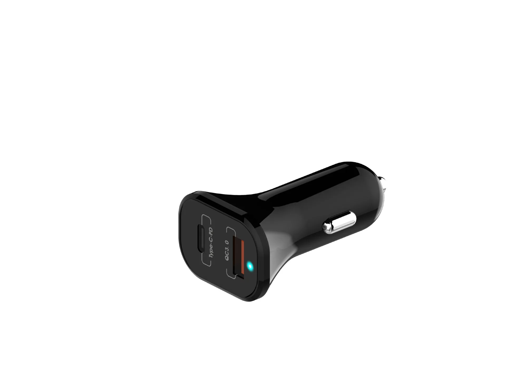 Автомобильное зарядное устройство с двумя портами USB Автомобильное зарядное устройство, Typec-PD+ QC3.0 зарядное устройство для мобильного телефона, быстрая зарядка OnePlus 2 2
