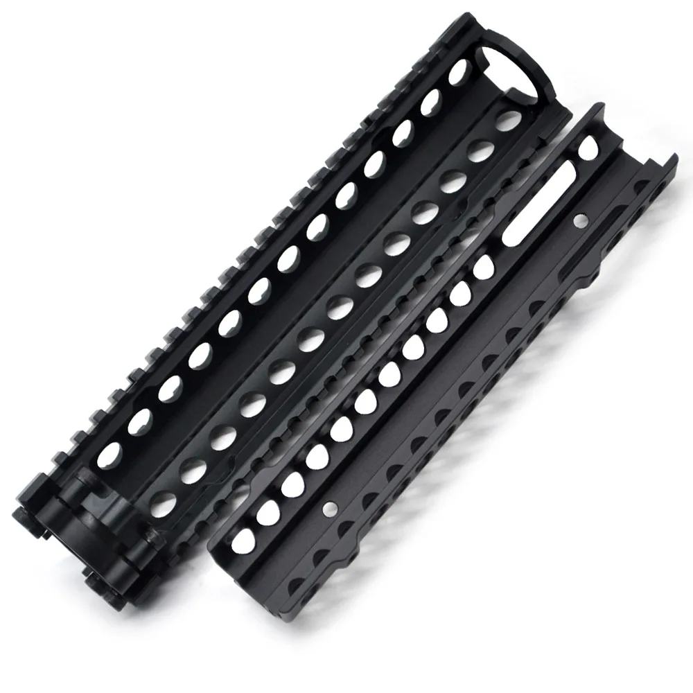 TriRock 9,6 ''дюймовый тактический черный анодированный MK18 Handguard Quad Rail раздельный монтаж системы алюминий Fit.223/5,56