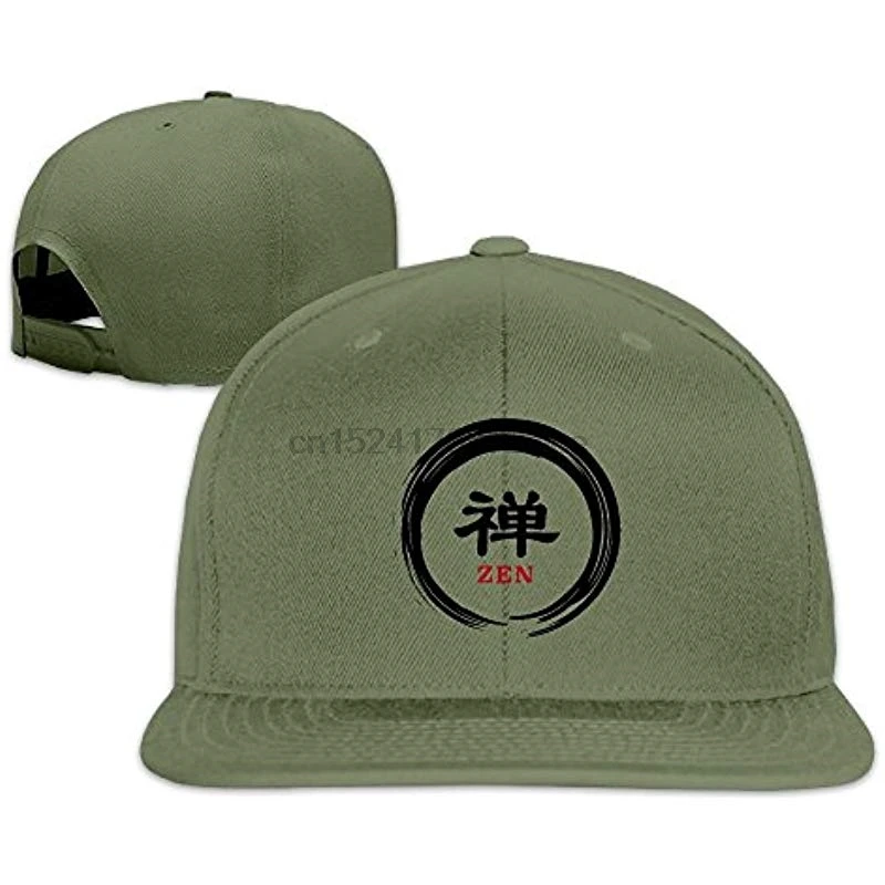 Enso Zen Circle Unisex Causal Fitted Flat Bill Skater Hat For Men And Women | Аксессуары для одежды