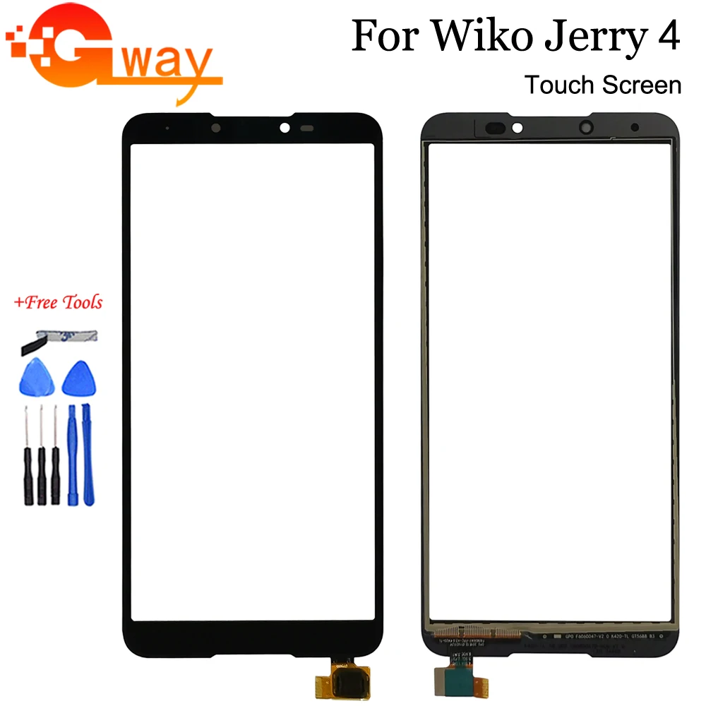 Черный для 5,9" Wiko Jerry 4 сенсорный экран дигитайзер сенсор Сенсорная панель телефон замена для Wiko Jerry 4 с инструментами+ клей