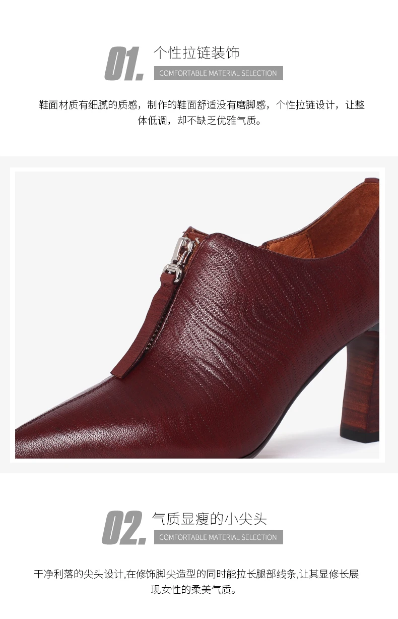 women Pumps Genuine Leather 22-24.5cm Soft sheepskin embossing Korean inside and outside Pointed women shoes Comfort and leisure