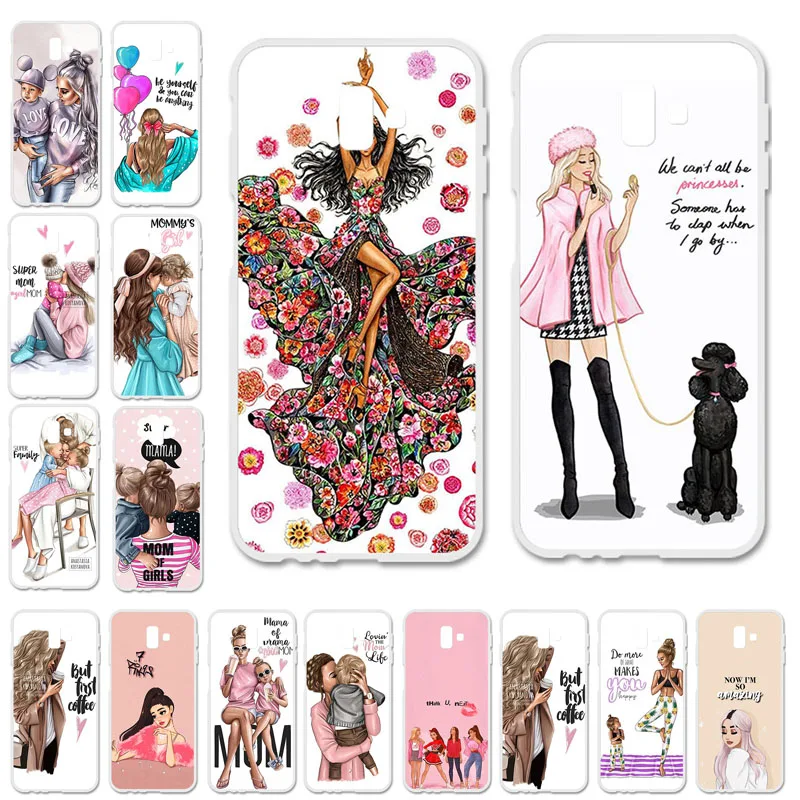 

Soft Case For Samsung J6 Plus J2 Pro 2018 J5 Prime One 2016 J4 Core J1 Mini Prime Case Fashion Super Mom Baby Girl Fundas