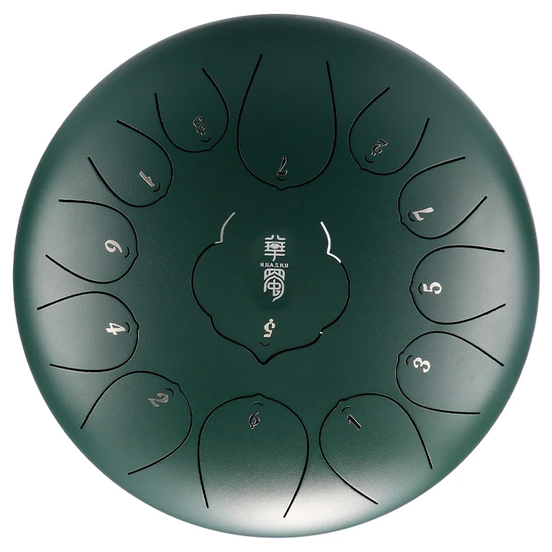 Барабан Handpan 12 дюймов 13 тонов стальной барабан для языка ручной с мягкой сумкой барабана и парой маллетов