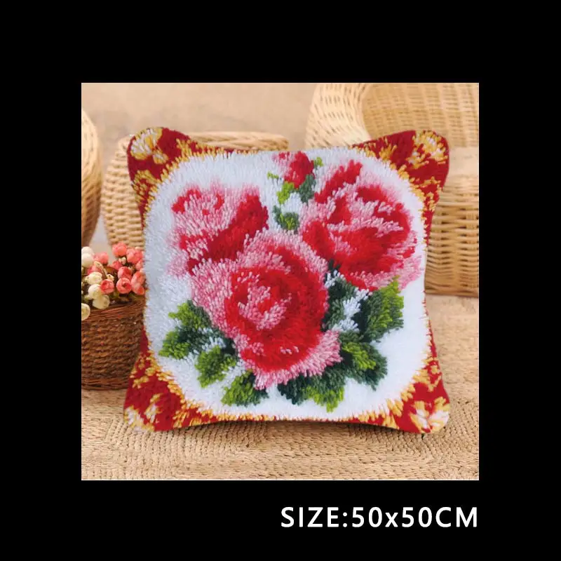 ABZ108 Набор крючков с защелкой для вышивки "сделай сам", набор крючков с защелкой, подушка с защелкой Borduurpakket Kussen, вышивка, посылка, подушка - Цвет: ABZ108