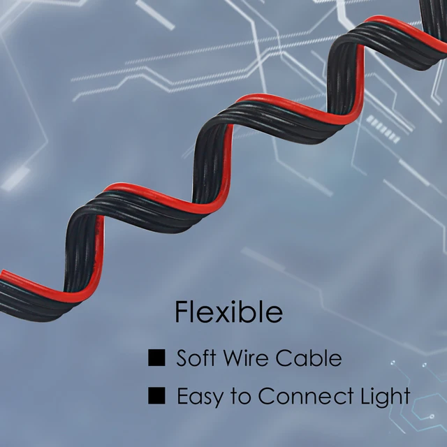 Tira de luces LED de 4 pines, Cable de extensión de conector JST SM, Cable eléctrico de 22AWG para RGB 100 2835, 1/5/10/20/50/5050 M