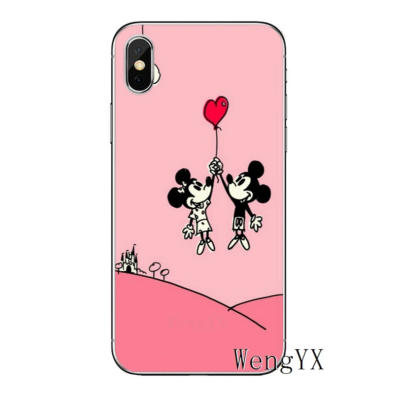 Милый мультяшный Микки Минни Маус для samsung Galaxy A10 A30 A40 A50 A60 A70 huawei P30 lite pro P Smart Y6 мягкий чехол - Цвет: minnie-mouse-A-01