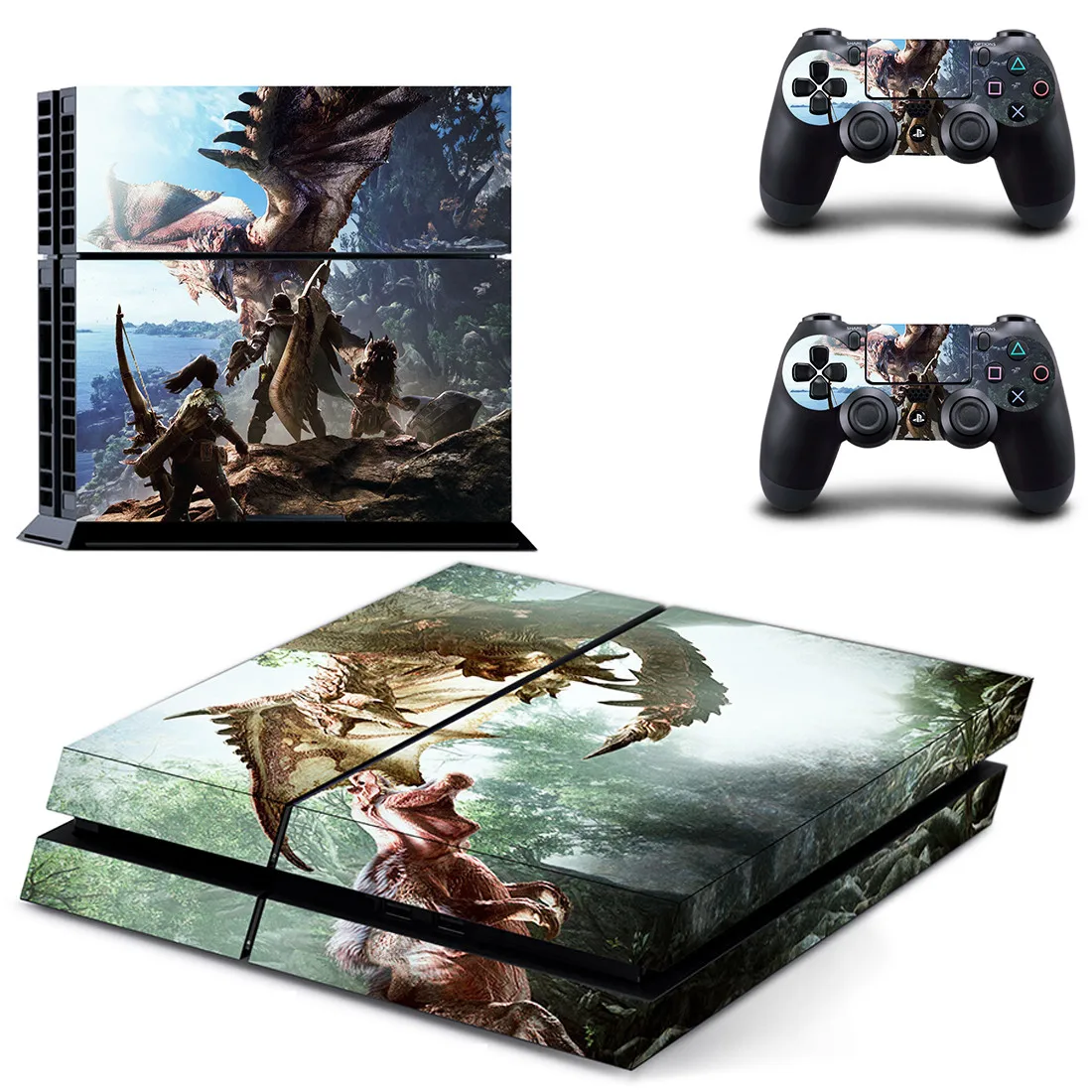 Наклейка для PS4 s Monster Hunter: World PS 4 Skin sticker Play station 4 наклейки Pegatinas для консоли playstation 4 и 2 контроллера