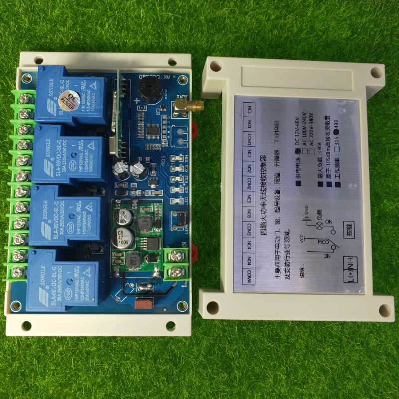 Sistema sem Fio do Interruptor de Controle Remoto do rf da C.c. 10a do Setor de Ndustrial com Transmissor de Longa Distância de 300 4ch M-de 1000 m 12 v 24 36 48 - Image 4
