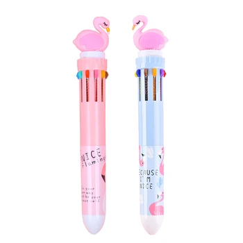 

Flamingo 10 Colors Chunky Ballpoint Pen School Office Supply Gift Stationery Papelaria Escolar