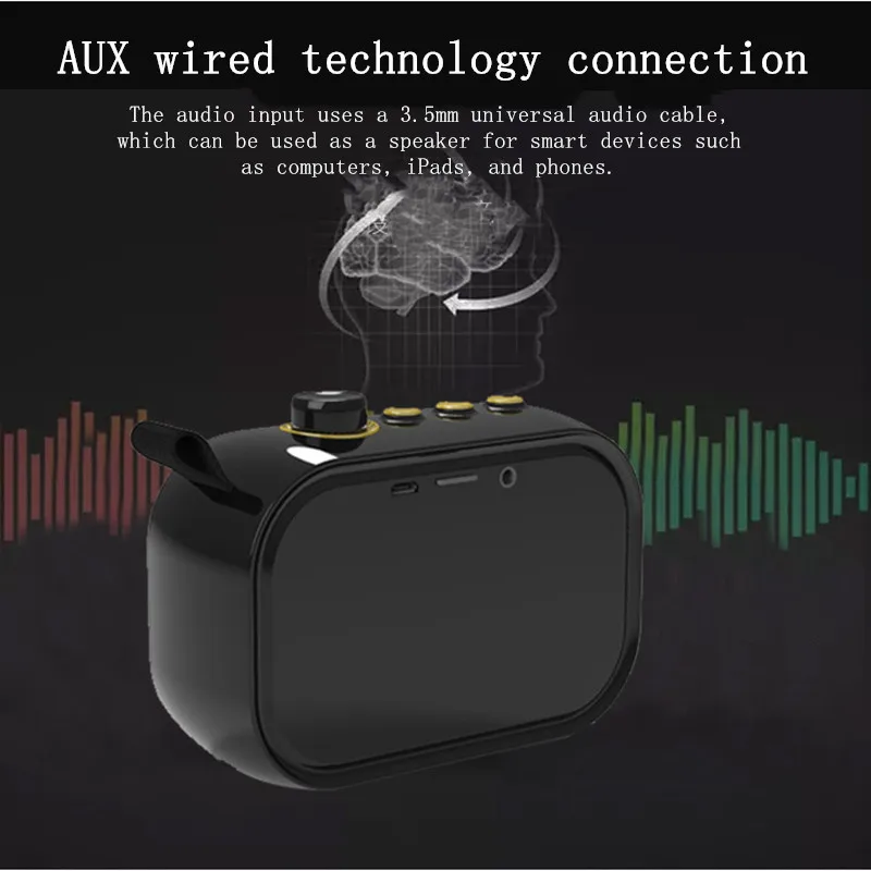 Ретро портативный Bluetooth динамик мини беспроводной FM радио U воспроизведение