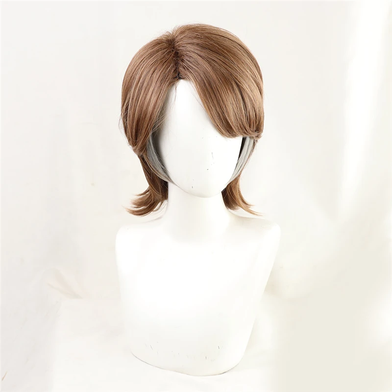 The Final Season Attack on Titan Jean Kirstein Short Layered Brown Mixed Cosplay Wig Heat Resistant Synthetic Hair + Wig Cap anime halloween costumes