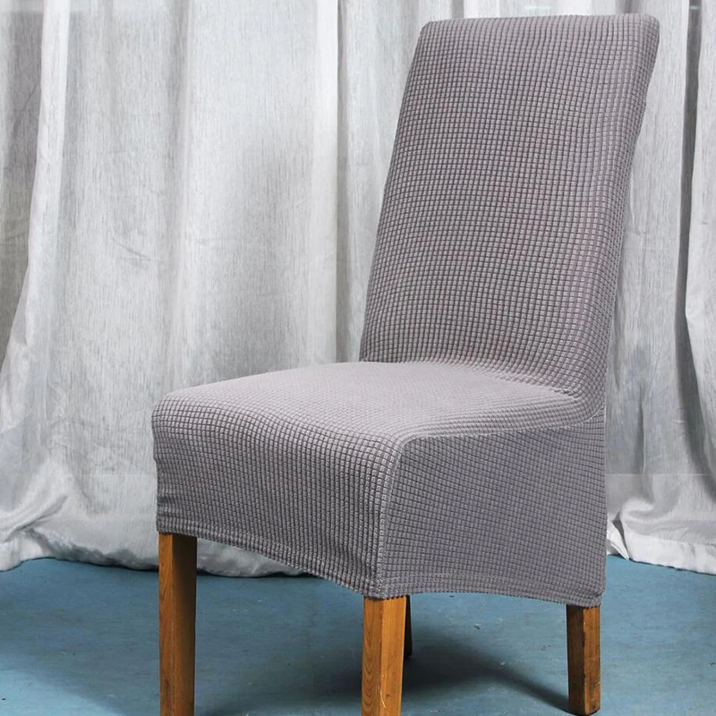 Домашний чехол для кресла спандекс Strench кухня столовая чехлы на стулья для отелей вечерние свадебные чехлы для стула чехол для сиденья Чехол для стула - Цвет: Light Gray