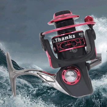 

Metal Spinning Fishing Reel 5.2:1 Speed 12 Bearing Line Wheel Wire cup