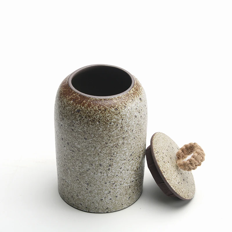 Household Ceramic Sealable Tea Cans Kitchen Condiment Distribution Cans Dried Fruit Candy Storage Home Decoration Ornaments tea tin box tea canister ceramic storage jar